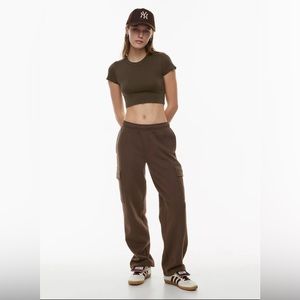 Aritzia Cozy Fleece Mega Cargo Sweatpants Size S